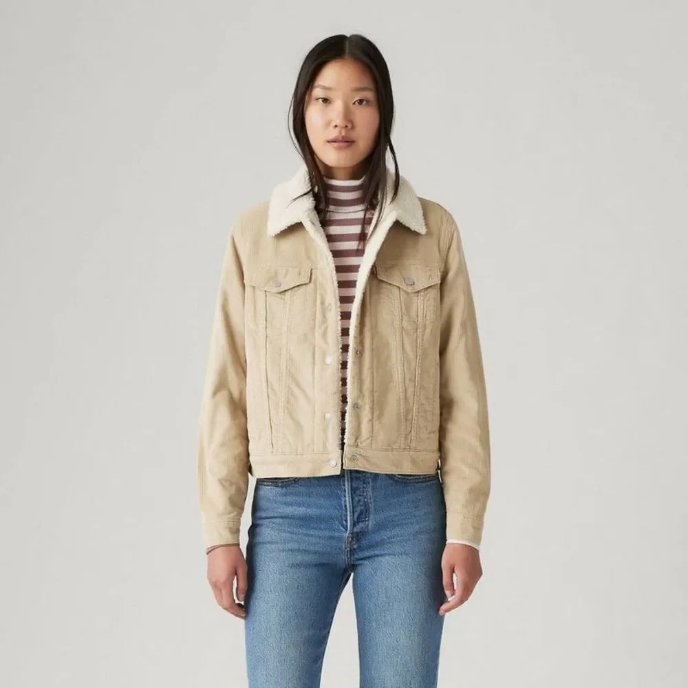 Levi's Women's Original Trucker Jacket - White Pepper L